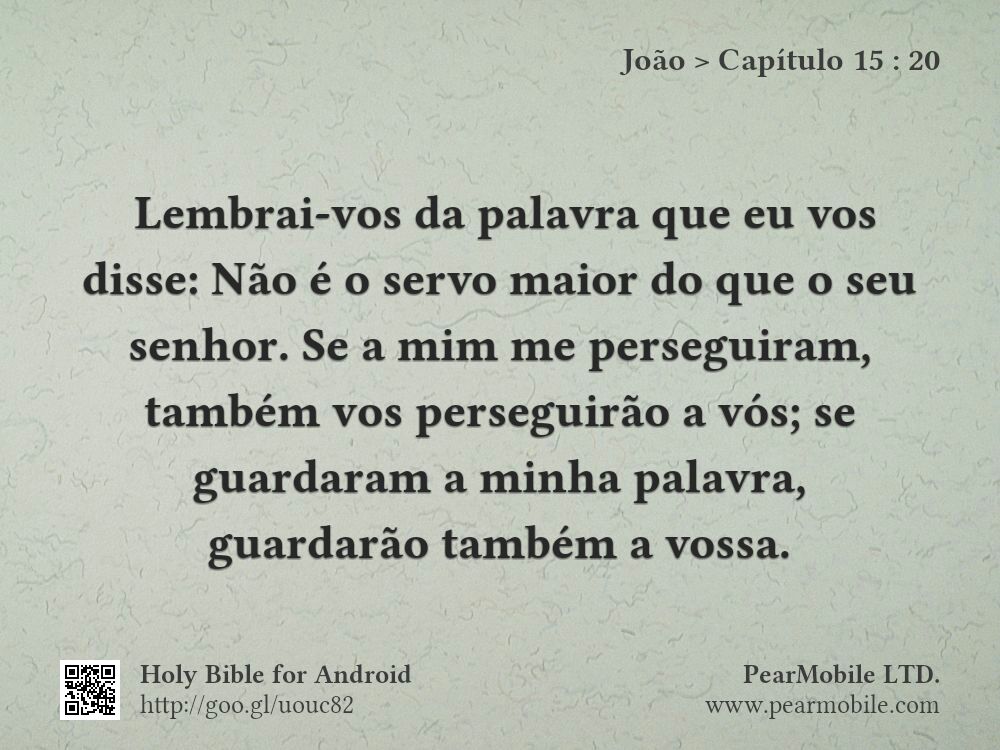 João, Capítulo 15:20